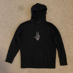 Die for Peace bone fingers Sweatshirt